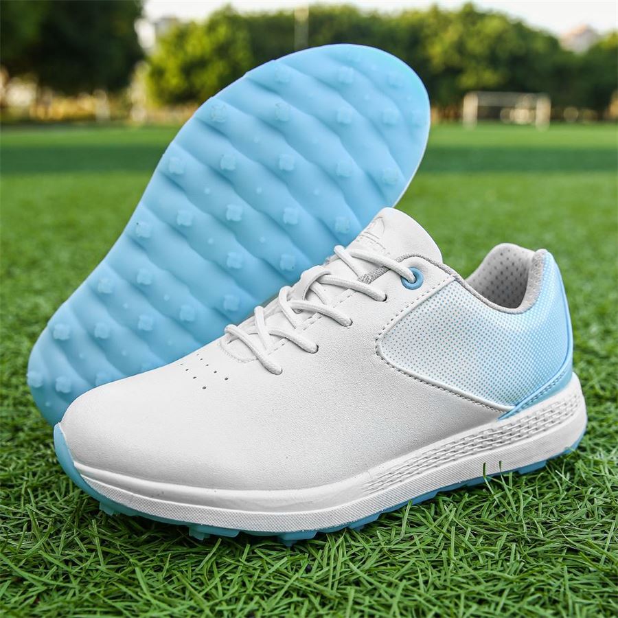 Women's Gradient Spikeless Golf Shoe on the golf course, view 3