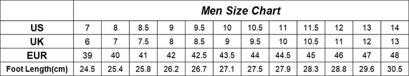 K19 size chart