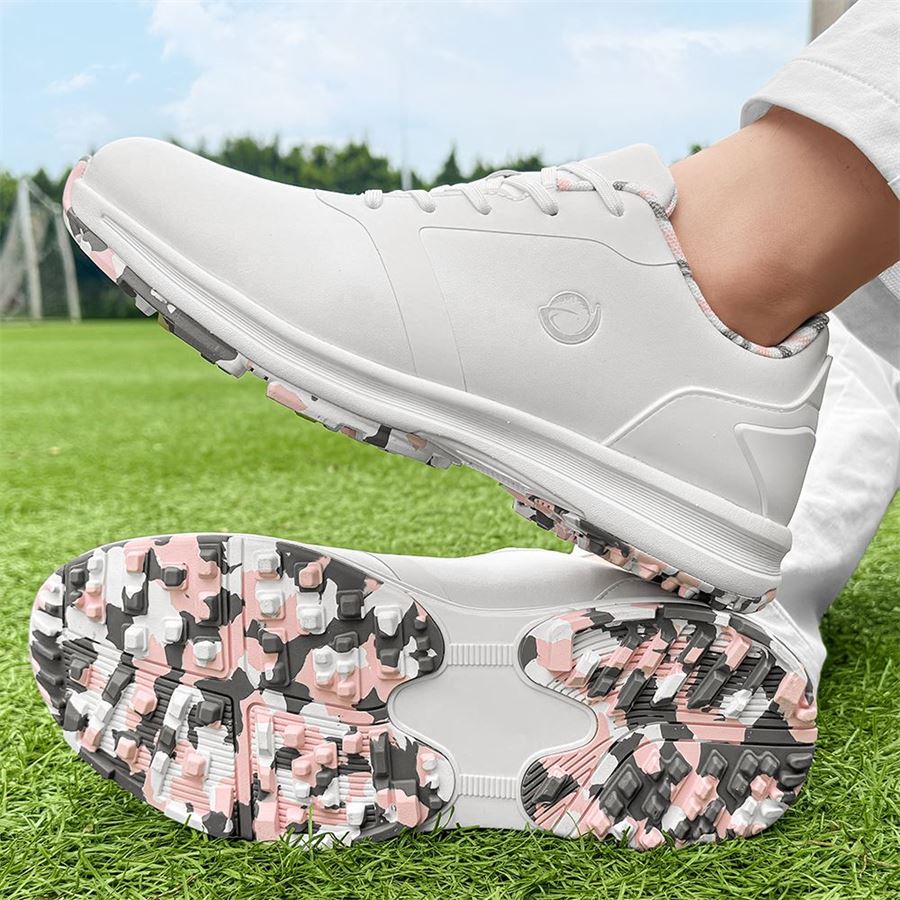 Women's Camo-Sole Golf Shoe on the golf course, view 4