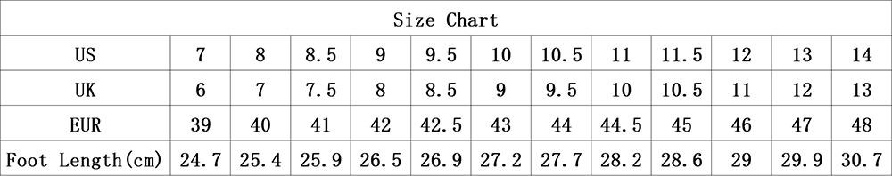 V05 size chart