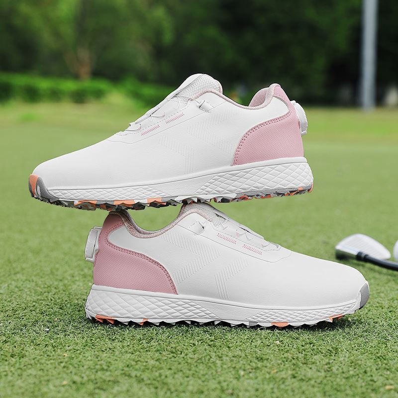Unisex Rotary-Lace Golf Shoe on the golf course, view 3
